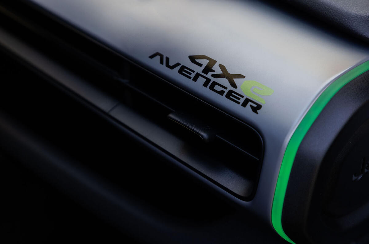 Jeep Avenger 4xe 2025 Review dash detail 179